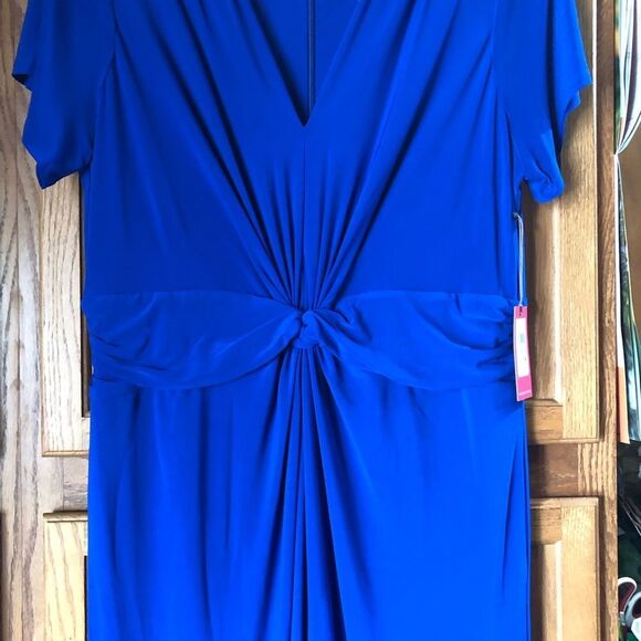 NWT Vince Camuto Twist Front Jersey Wide Leg Jumpsuit Plus Size 1X - Picture 4 of 16